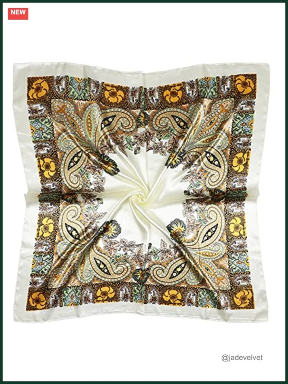 Satin Head Scarf for Women 35x35 Silk Feel Hair Wrap Neck Scarf Square Bandana